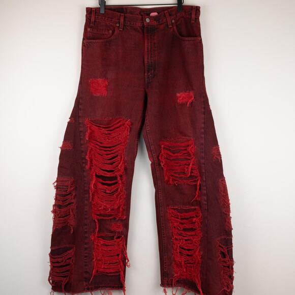 Custom wide leg baggy flared jeans - Picture 6 of 8